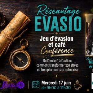 Jeu d'évasion, café et conférence avec Michelle Marsan